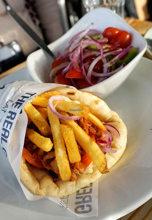 Jackfruit wrap (vegan) at The Real Greek in Windsor