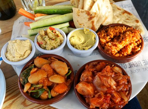 The Vegan Platter (lunch menu) at The Real Greek in Windsor