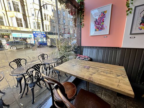 Window table   at Seeds for the Soul in Edinburgh