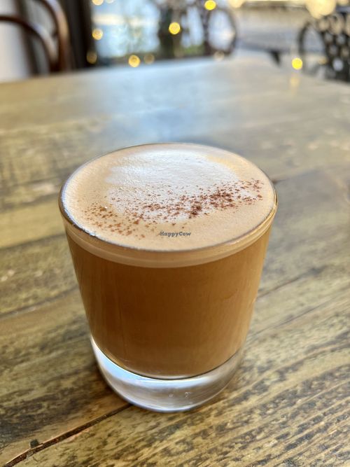 Biscoff flat white  at Seeds for the Soul in Edinburgh