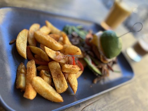 Salt & chilli chips   at Seeds for the Soul in Edinburgh