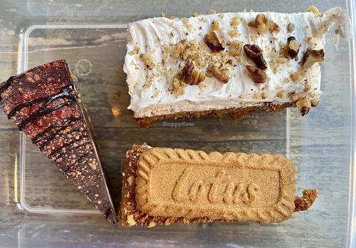 Takeaway desserts   at Seeds for the Soul in Edinburgh