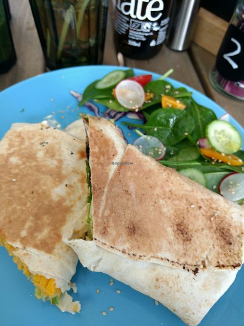 mexican mushroom wrap at Seeds for the Soul in Edinburgh