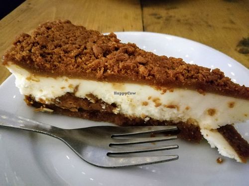 Biscoff cheesecake at Seeds for the Soul in Edinburgh