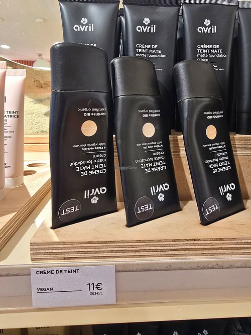 Creme de teint - vegan labelled at Avril in Rennes