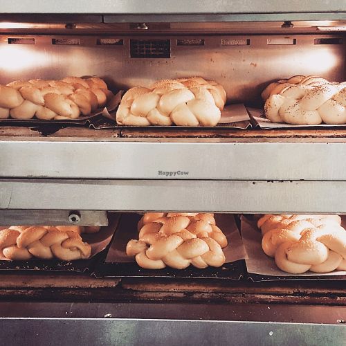 Challahs baking at Medani Bakery in Bondi Junction
