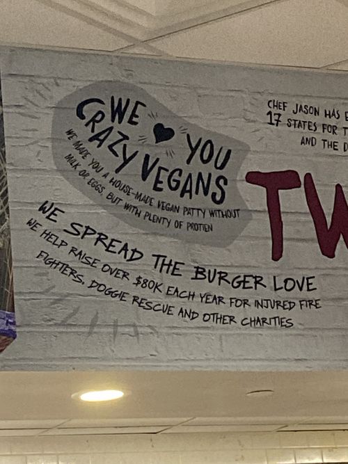 Vegan Patty Ad at DFW - Twisted Root Burger - TA in Dallas