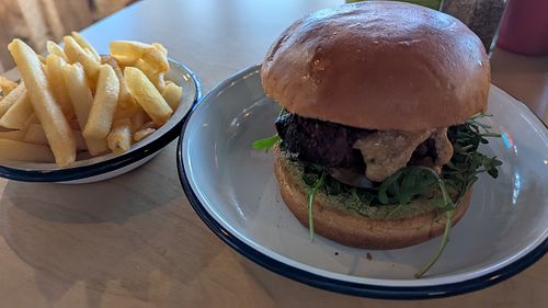 Vegan burger at Culture Burger Joint in Nelson