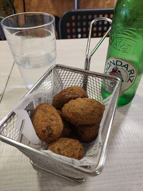 Spinach croquettes at Veggie Burger in Vigo