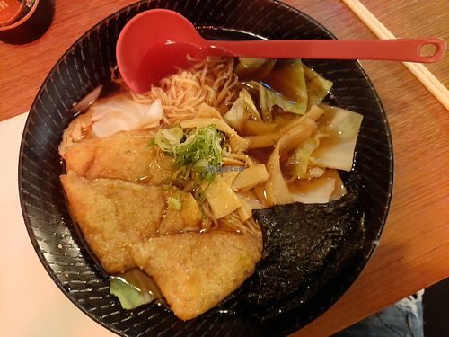 Shoyu mushroom broth vegan ramen at Tatsu in Fortitude Valley