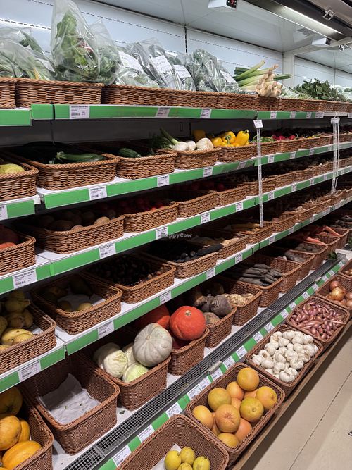 Veg  at Real Foods in Edinburgh