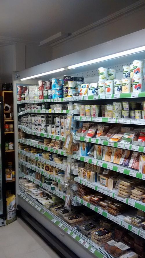 Great refrigerated section. They also have a good selection of frozen products.  at Real Foods in Edinburgh