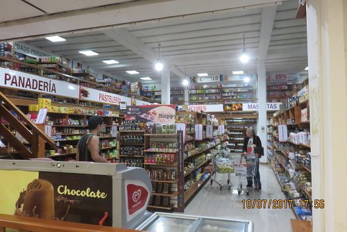 inside at Proinsular Market in Puerto Ayora
