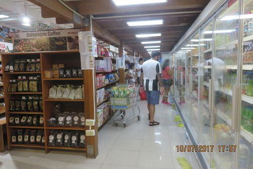 inside at Proinsular Market in Puerto Ayora