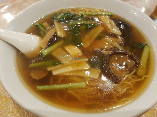 mushrooms soup at Koukien in Yokohama
