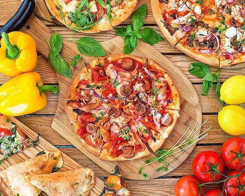 Vegan Pizza with Tofurky sausage and Bute Island Sheese at Slice Pizza & Pasta - Veganism Pizzeria in South Brisbane