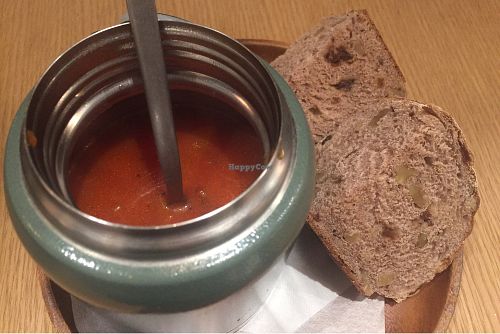 Soup set:)  at Blue Tree Cafe in Tokyo