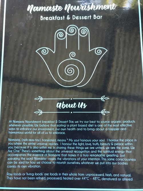 a bit about them at Namaste Nourishment in Ballarat