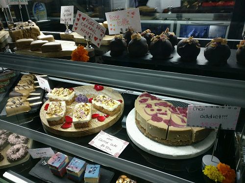 sweets cabinet at Namaste Nourishment in Ballarat