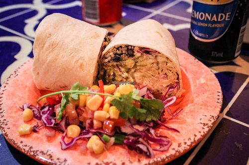 veg burrito at Port of Mexico in Port Fairy