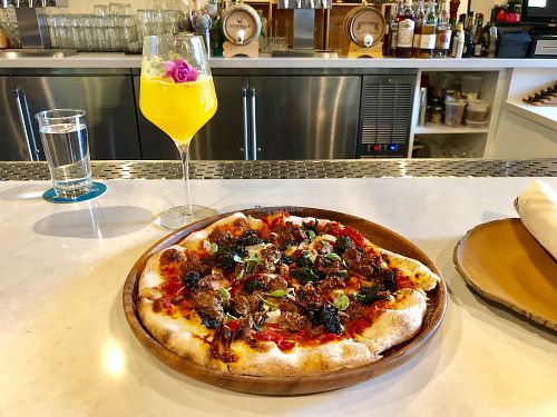 Impossible Pizza and Mimosa at Vina Enoteca in Palo Alto