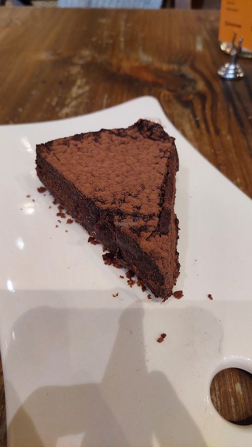 Torta de chocolate vegana at Le Pain Quotidien - Bela Vista in Sao Paulo
