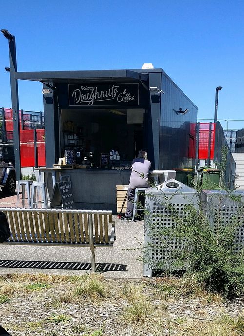 from the outside at Footscray Doughnuts and Coffee in Footscray