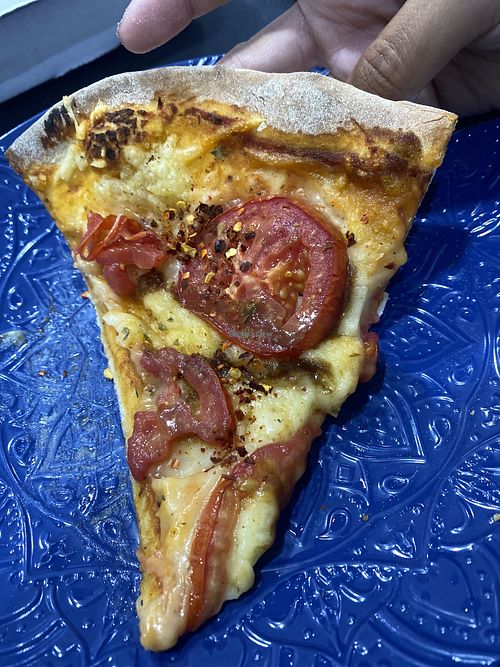 Pizza Margarita con Chile Quebrado 😛   at VG Pizza in Mexico City