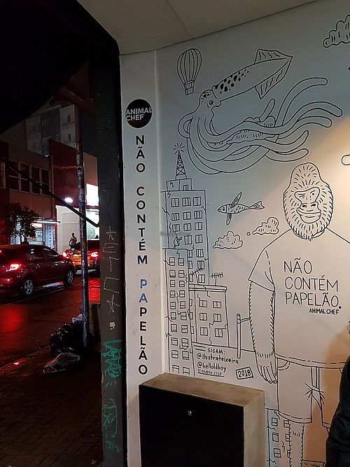 restaurant entrance at Animalchef in Sao Paulo