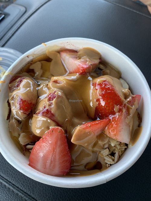 Nutty professor acai bowl. 🔥  at Farm Bowl and Juice in Homewood