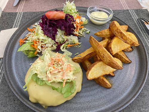 No-chicken burger at Kansha in Fatima