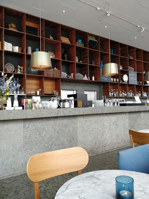 The bar at PM & Friends Bar in Vaxjo