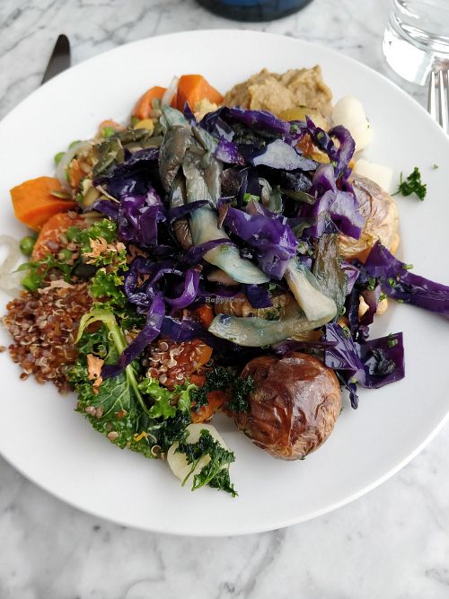 Veggie buffet at PM & Friends Bar in Vaxjo