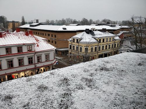 Nice winter view at PM & Friends Bar in Vaxjo