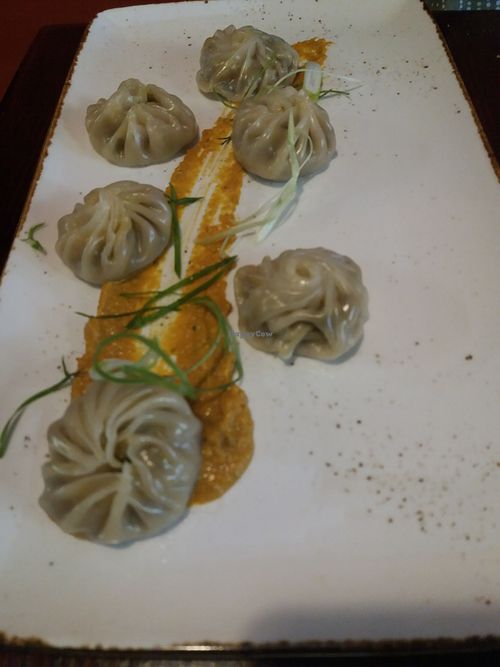 Momo with mushroom and tofu at Cafe Nowa in Petersham