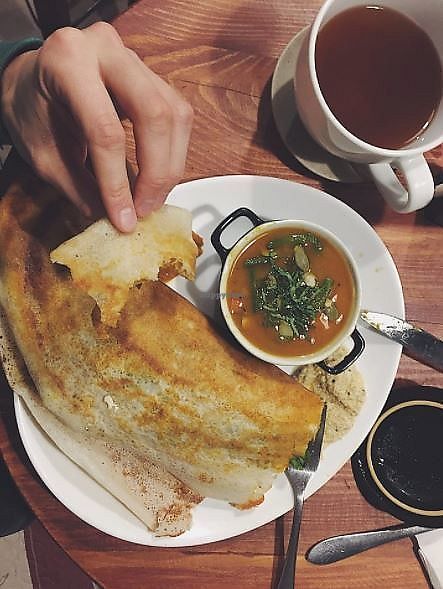 Lentil soup at Anayor in Vilnius