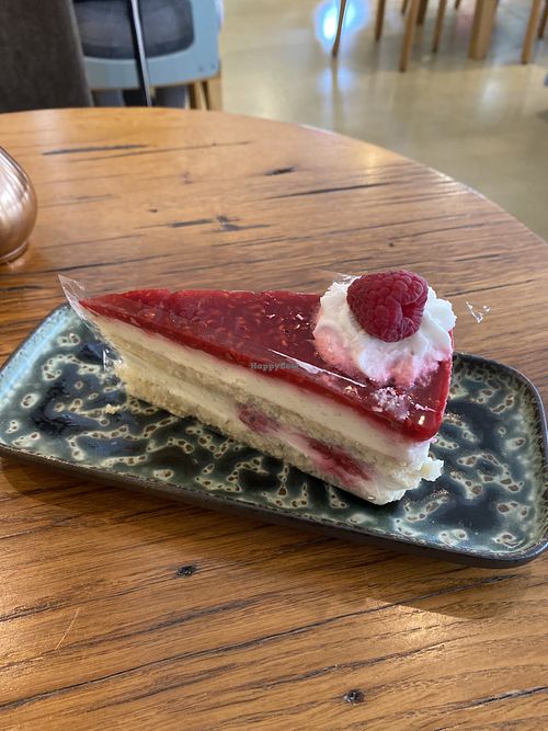Raspberry coconut cake (4,20€)  at Mangolds in Graz