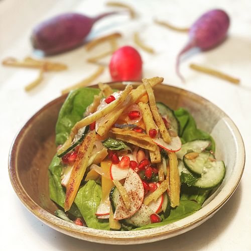 Fattoush - traditional Levantine salad at Dovetail Joint in Richland