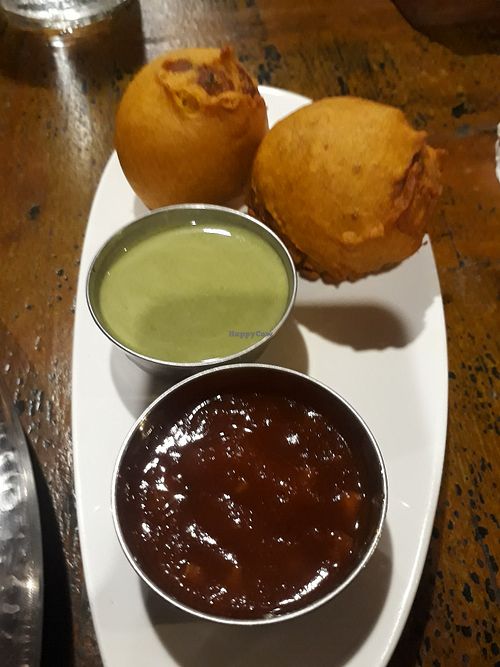 Vegan appetizer at Chana Masala in Koh Phangan