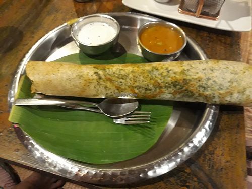 Masala dosa at Chana Masala in Koh Phangan