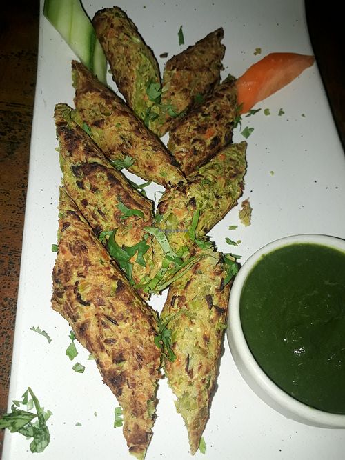 Veggie kebabs at Chana Masala in Koh Phangan