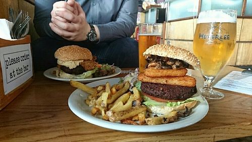 burgers at The 13th Note in Glasgow