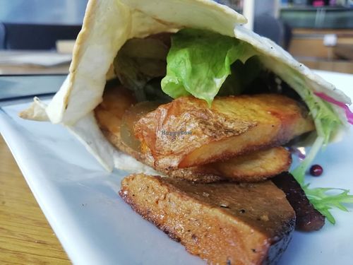 Seitan gyro at The 13th Note in Glasgow