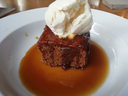 Sticky toffee pudding at The 13th Note in Glasgow