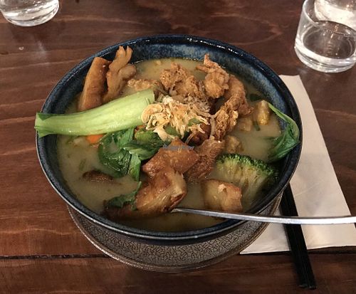 Laksa at Au Lac Royal Vegan Cuisine woden in Phillip