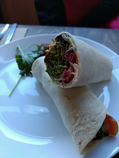 falafel wrap at One Sixty in Burnley