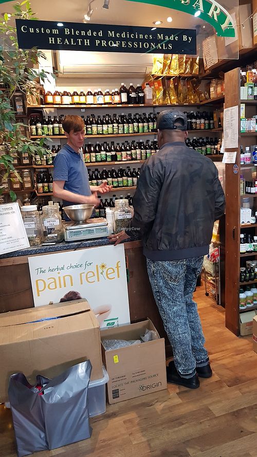 Herbal counter at Maitrihealth Centre in South West London