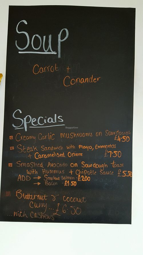 Specials Menu at The Guard Room in Plymouth