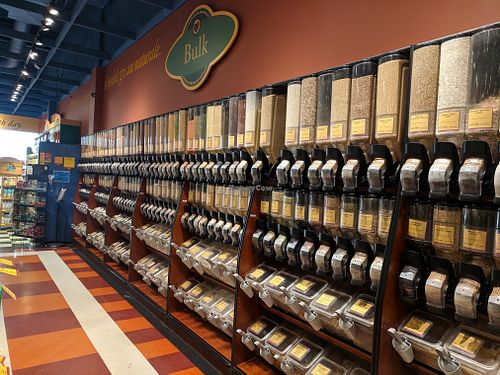 Bulk section at Planet Organic Market - Shaganappi in Calgary