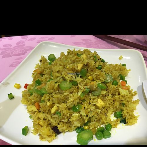 Curry Fried Rice at Treasure Vegetarian Restaurant 新聚寶素食 in Kowloon
